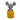 Amigurumi Pattern Mouse in Cheese back