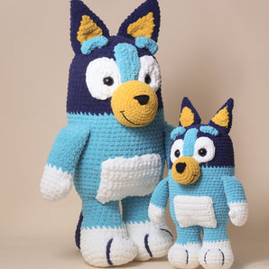 Amigurumi Pattern Blue Cuddly Pup