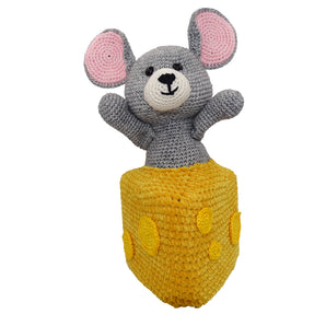 Amigurumi Pattern Mouse in Cheese cheering