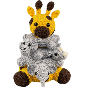 Amigurumi Kit Ringstacker Safari