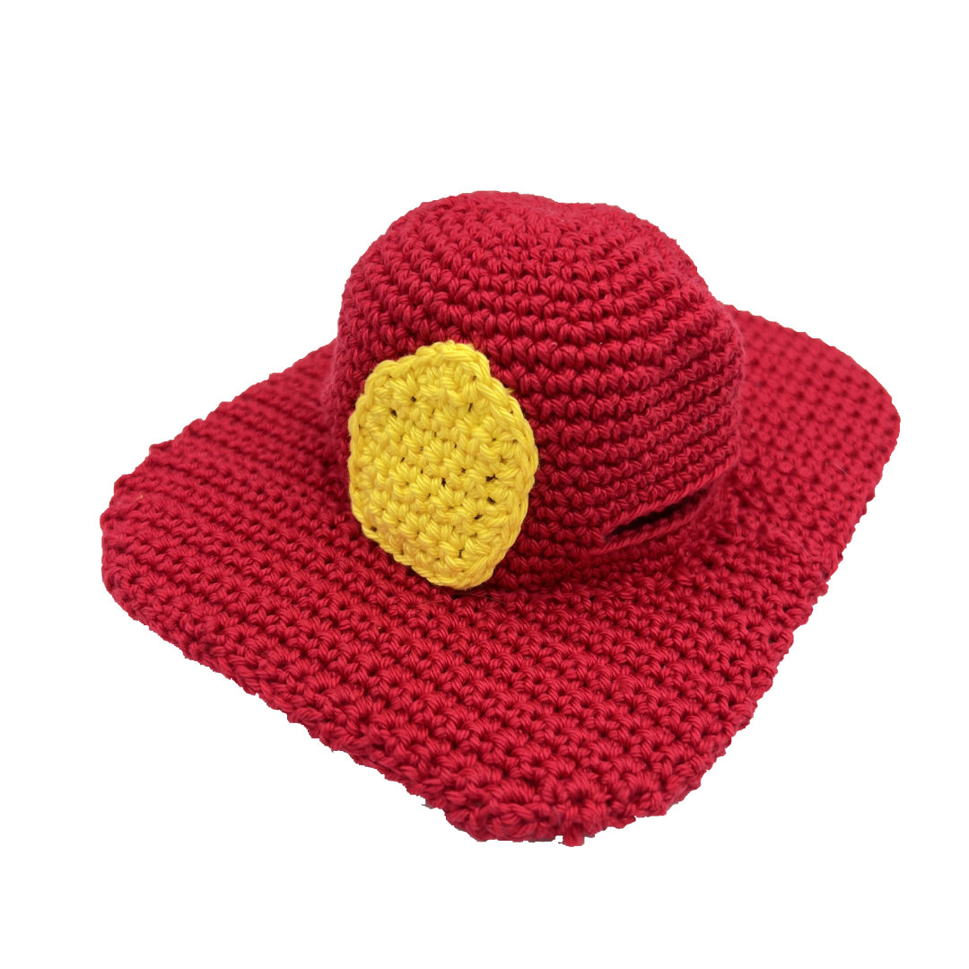 Crochet pattern Fireman Mouse Helmet