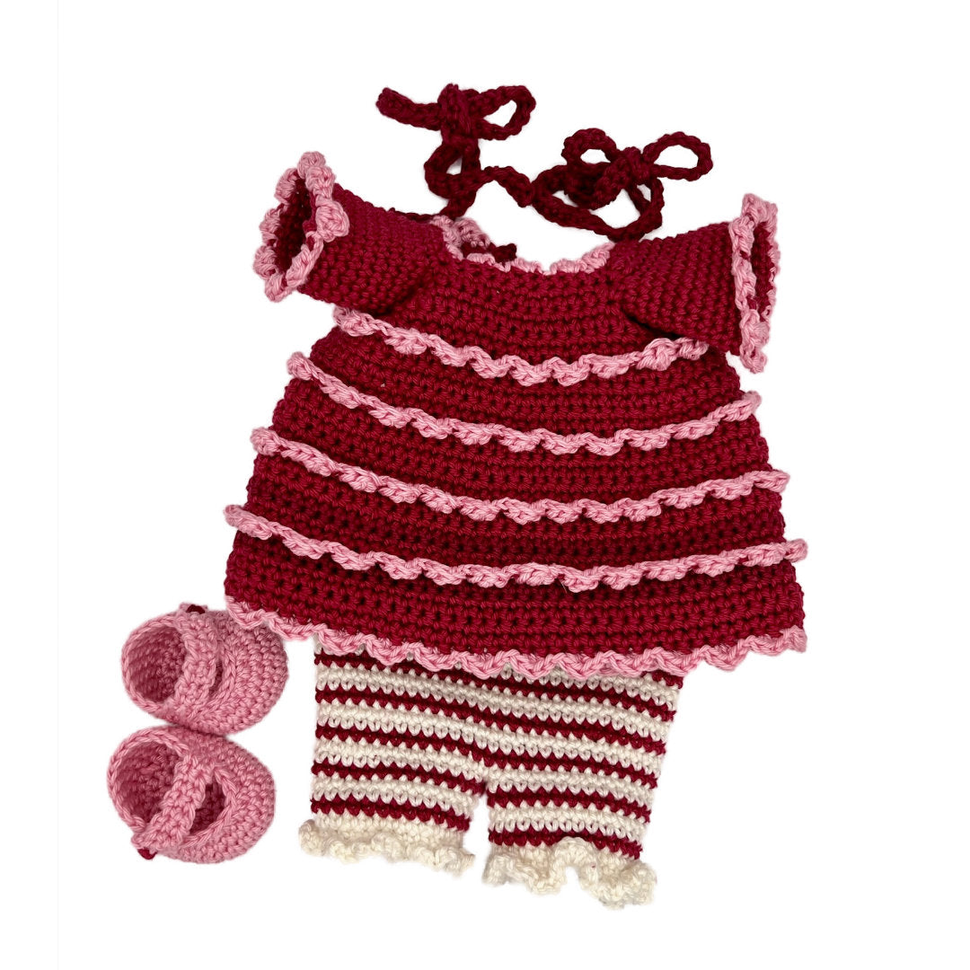 Crochet pattern Party Dress Mouse Clothing Set