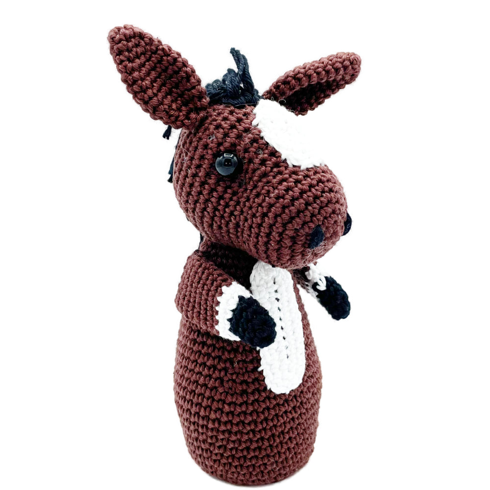 Crocheted Farm Skittle Horse