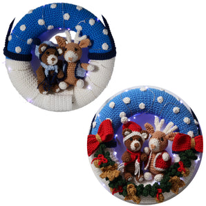 Crochet pattern Christmas Wreath