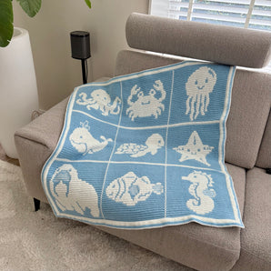 Overlay Mosaic Crochet Pattern Blanket Deep Sea Adventure