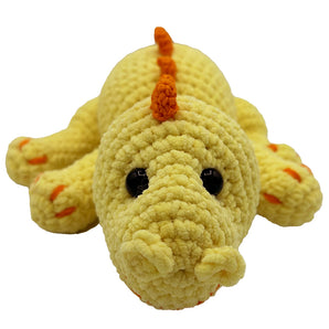 Amigurumi-Muster liegender Dino Lotje
