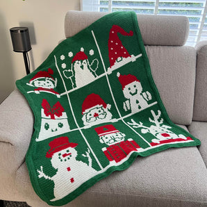 Overlay Mosaic Crochet Pattern Cosy Christmas Blanket