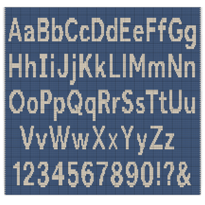 Persönliche Buchstaben für Overlay Mosaikhäkeln (Kostenlos)