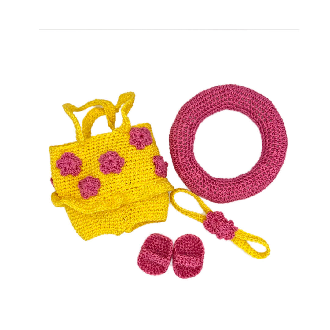 Crochet pattern Summer Mouse Clothing Set