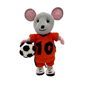 Crochet pattern Soccer Mouse Fully Dressed